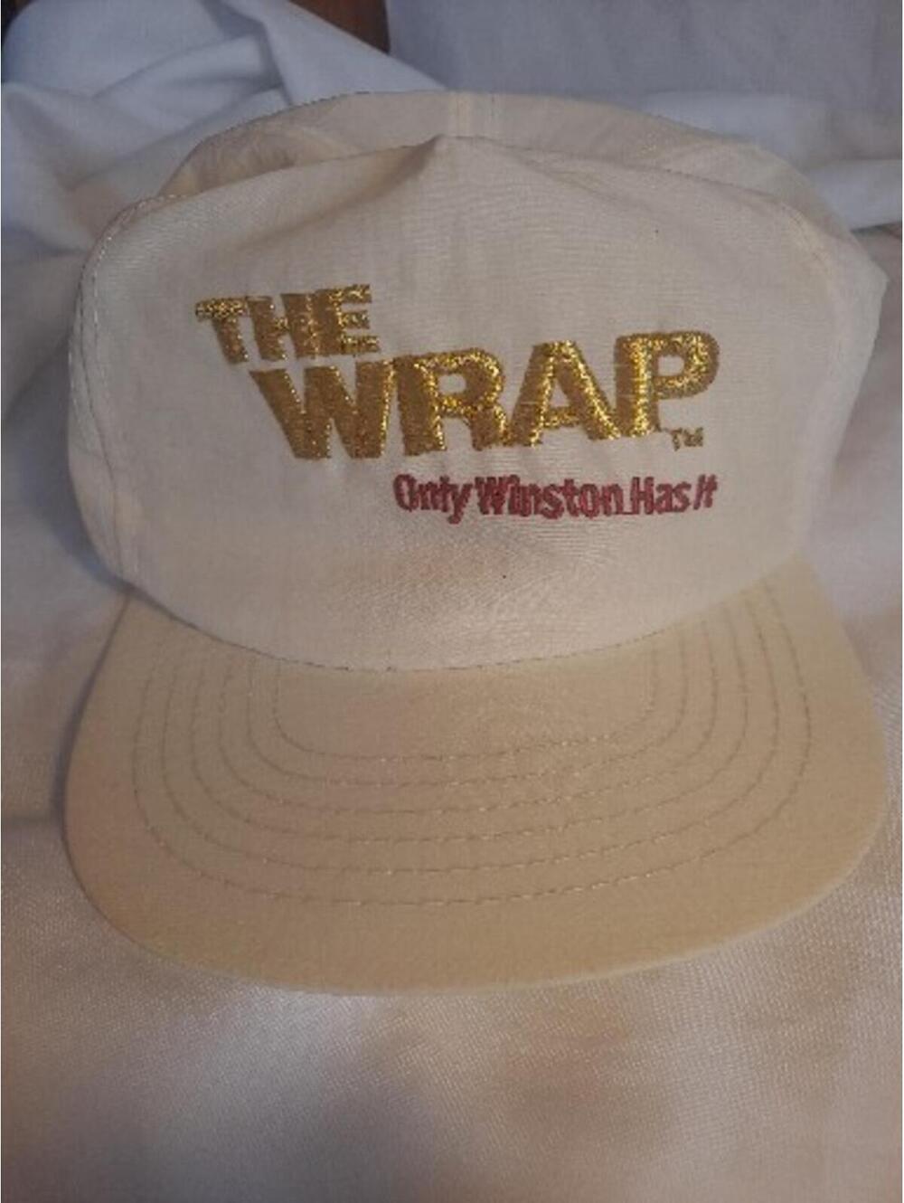 Vintage The Wrap Only Winston Has It OSFA Snapback Hat Cap Tobacco Cigarette